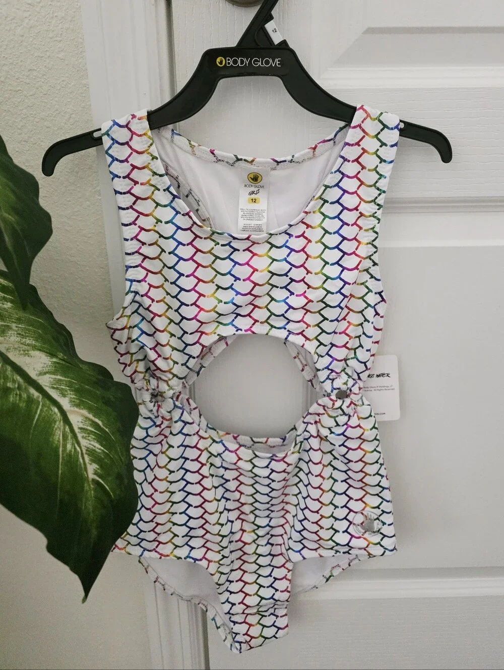 BODY GLOVE🌈 Girl's Brand New One Piece Swimsuit SIZE 12